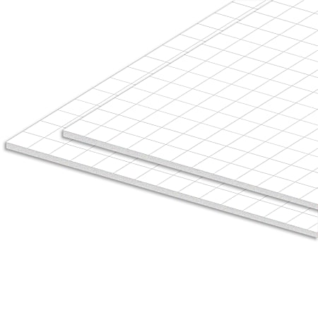 Foam Presentation Board, White, 1/2 Faint Grid 28 x 22, 1 Board -  PACCAR12080, Dixon Ticonderoga Co - Pacon