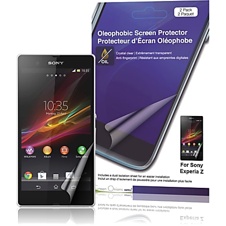 Green Onions Supply Crystal Oleophobic Screen Protector for Sony Xperia Z (2-Pack) Crystal