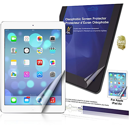 Green Onions Supply Crystal Oleophobic Screen Protector for iPad Air with Retina Display Clear