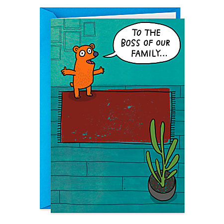 Hallmark Shoebox Funny Father's Day Card for Dad (The Boss of Our Family)