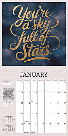 2026 Willow Creek Press Art Design Monthly Wall Calendar 12 x 12 Lyrics ...
