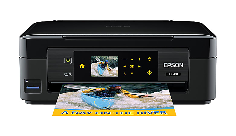 Epson® Expression® Home XP-410 Small-In-One® Inkjet Printer, Copier, Scanner, Photo