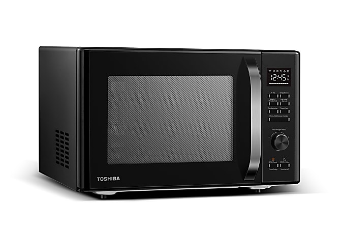 Toshiba 1.0 Cu Ft 6 in 1 Multifunctional MicrowaveAir Fryer Black ODP Business Solutions