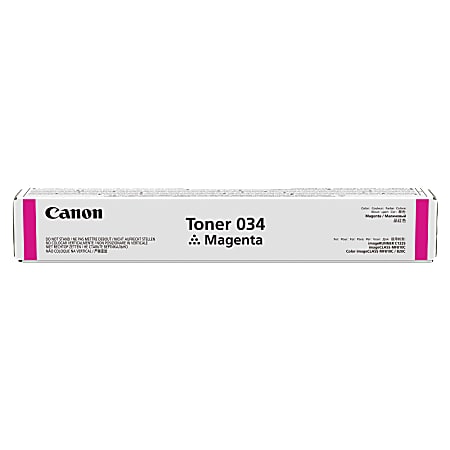 Canon CRTDG034 pQ Magenta Toner Cartridge, (9452B001AA)