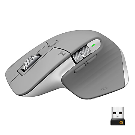 Logitech MX Master 3 Advanced Wireless Mouse Ultrafast Scrolling Use on Any  Surface Ergonomic 4000 DPI USB C Black - Office Depot