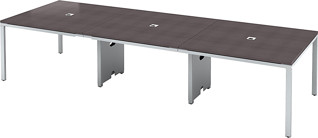 Boss Office Products Simple System Rectangular Conference Table, 29-1/2”H x 142”W x 47”D, Driftwood