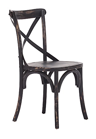 Zuo Era Union Square Chair, 34 5/8"H x 17 5/16"W x 17 1/2"D, Black