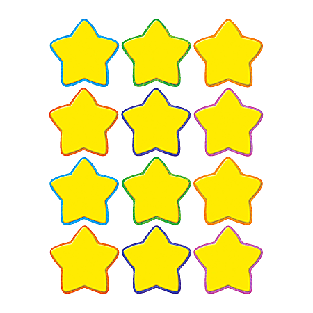 Teacher Created Resources Mini Accents, Stars, Yellow, Pack Of 36