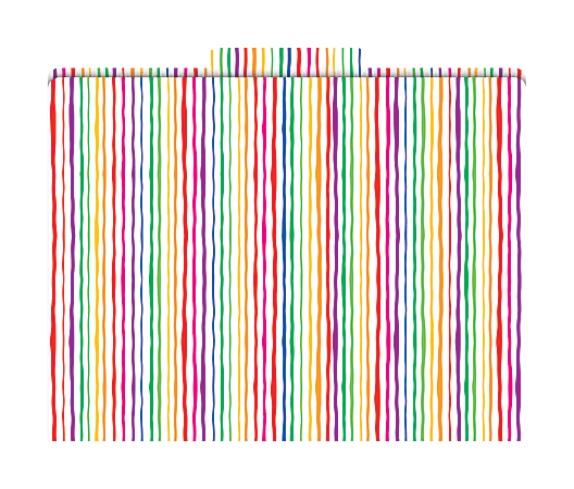 Barker Creek Tab File Folders, 8 1/2" x 11", Letter Size, Stripes, Pack Of 12