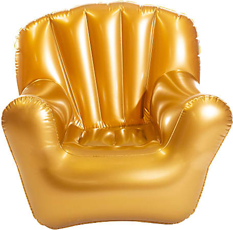 BloChair AirCandy Inflatable Chair, Metallic Gold