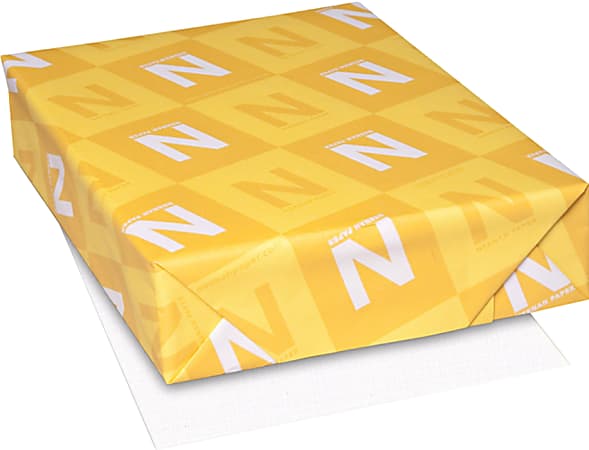 Neenah® Paper Atlas 25% Cotton Bond Light Cockle Paper, Ultra Bright White, Letter (8.5" x 11"), 5000 Sheets Per Case, 24 Lb, 96 Brightness, Case Of 10 Reams