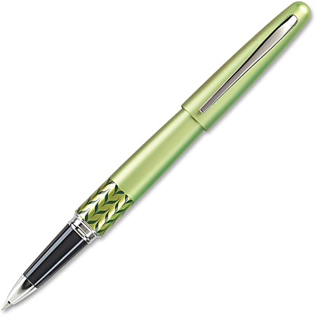 Pilot® MR Retro Pop Gel Roller Pen, Fine Point, Green Barrel, Black Ink