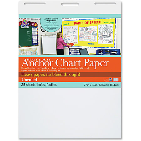 Pacon Heavy-duty Anchor Chart Paper, 27&quot; x 34&quot;,
