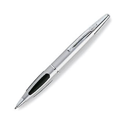 Cross® Vapor™ Ballpoint Pen, 0.5 mm, Medium Point, Chrome/Black Barrel, Black Ink