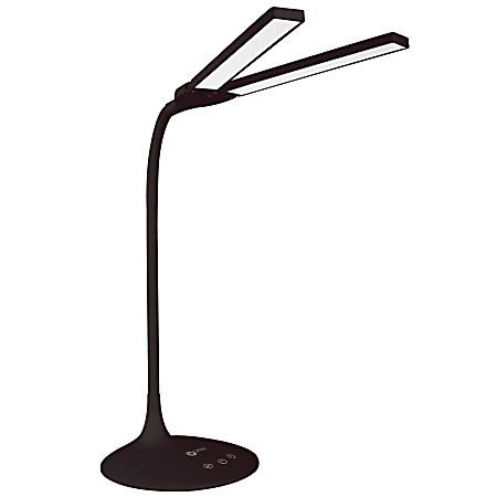 thumbnail image 2 of Sunbeam Flexible Neck LED Desk Lamp – Black, Energy Star, Adjustable, Wall Plug-In 2 of 2