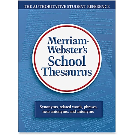 Merriam-Webster's School Thesaurus, Hardcover