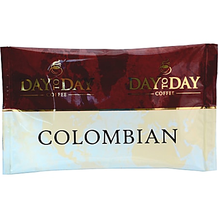 PapaNicholas Day To Day Coffee Pot Single-Serve Coffee Packets, Colombian, Carton Of 42