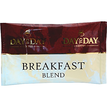 PapaNicholas Day To Day Coffee Pot Single-Serve Coffee Packets, Breakfast Blend, Carton Of 42
