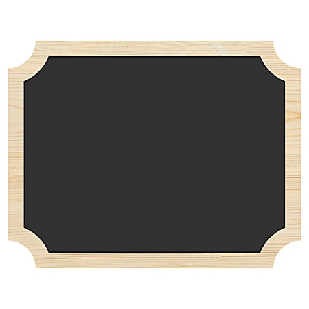 Amscan Chalkboard Easel Signs, 7" x 9", Black, Set Of 4 Signs