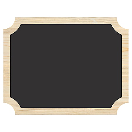 Amscan Chalkboard Easel Signs, 7" x 9", Black, Set Of 4 Signs
