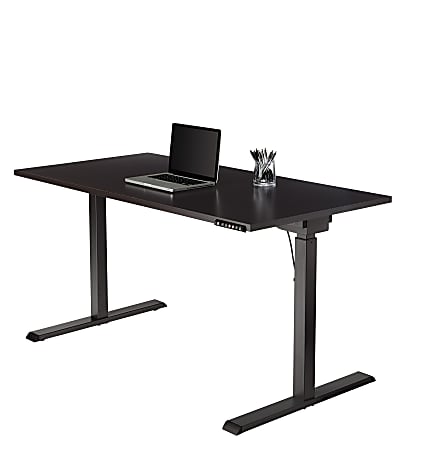 Realspace® Magellan Performance Electric 60"W Height-Adjustable Standing Desk, Espresso