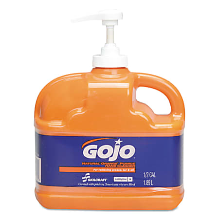 SKILCRAFT GOJO Pumice Liquid Hand Cleaner Soap Fresh Citrus Scent 64 Oz  Carton Of 6 Bottles AbilityOne 8520015220840 - Office Depot