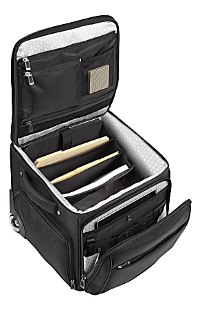 Ativa™ Ultimate Workmate Rolling Briefcase With 15" Laptop Pocket, Black
