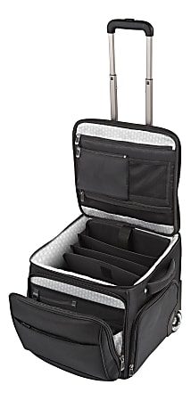 Wenger Patriot II Polyester Rolling 2 Piece Business Luggage Set Black -  Office Depot