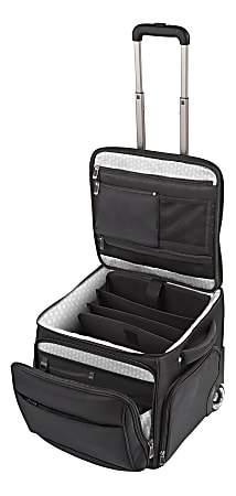 Ativa™ Ultimate Workmate Rolling Briefcase With 15" Laptop Pocket, Black