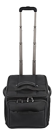 Ativa Ultimate Workmate Rolling Briefcase With 15 Laptop Pocket Black ODP Business Solutions