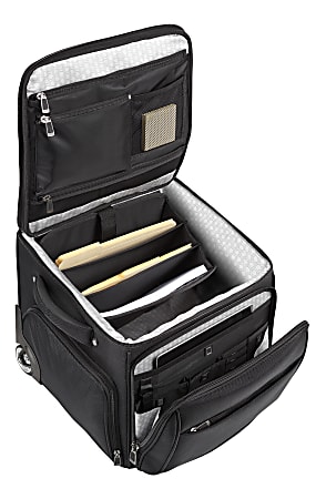 Ativa Ultimate Workmate Rolling Briefcase With 15 Laptop Pocket Black -  Office Depot