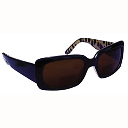 ICU Eyewear Sunglass Readers, Animal Pattern With Bi-Focal, +2.25