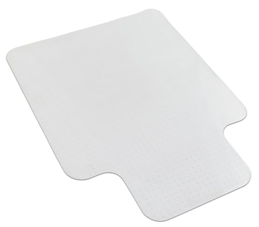 Mount-It! Studded Plastic Office Chair Floor Protector For Hardwood Floors, 35-1/2” x 47”, Clear