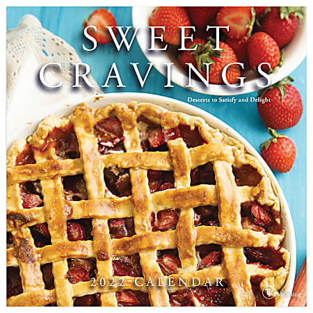 TF Publishing Arts & Entertainment Monthly Wall Calendar, 12" x 12", Sweet Cravings, January To December 2022