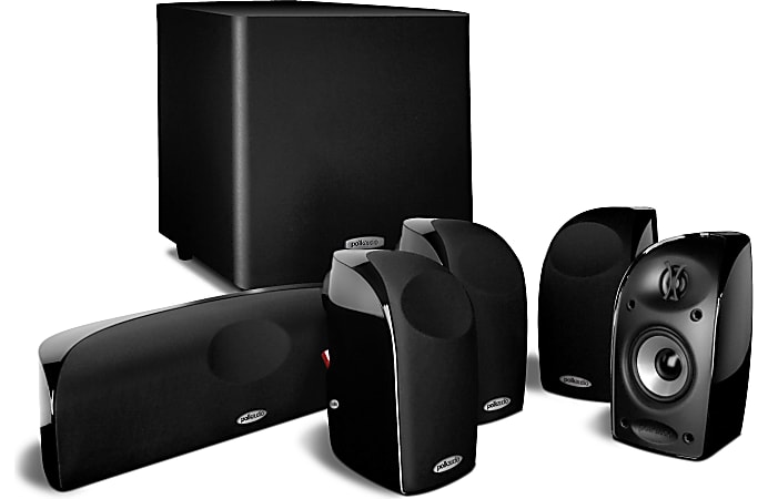 Polk Audio TL1600 6-Piece Home Theater System, Black, TL1600