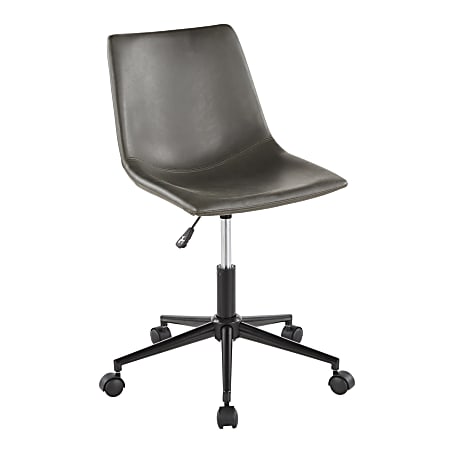 LumiSource Duke Task Chair, Black/Gray