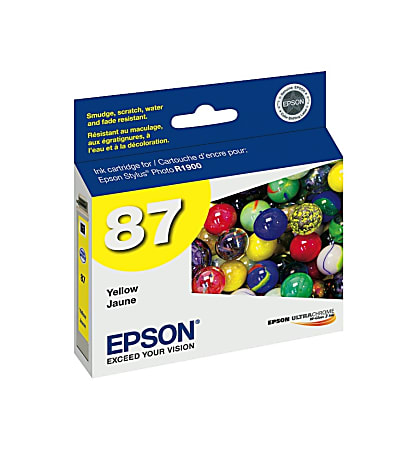 Epson® 87 UltraChrome™ Hi-Gloss® 2 Yellow Ink Cartridge, T087420