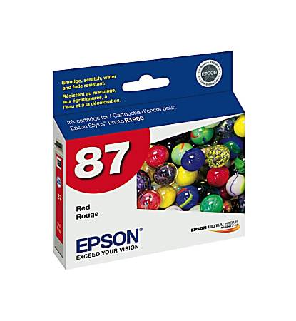 Epson® 87, (T087720) UltraChrome™ "Hi-Gloss® 2" Red Ink Cartridge