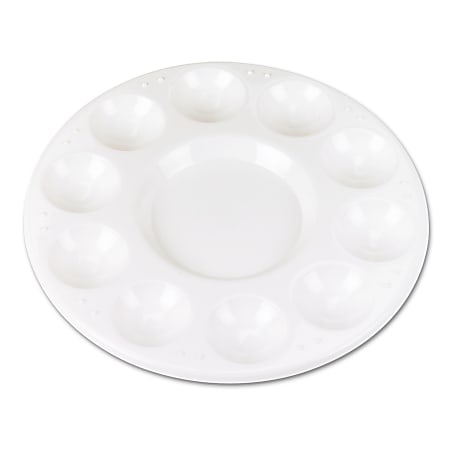 Silver Brush Chenille Kraft Creativity Street Paint Trays, White, Pack Of 10