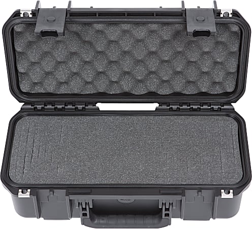 SKB Cases iSeries Injection Molded Mil Standard Waterproof Case With Cubed  Foam With Cushion Grip Handle 17 H x 6 12 W x 6 12 D Black - Office Depot