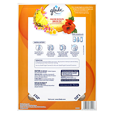Glade PlugIns Scented Oil Variety Pack Clean Linen 2.01 Oz Yellow Pack Of 3  - Office Depot