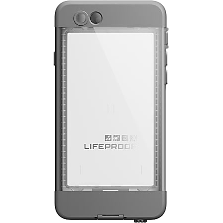 LifeProof iPhone 6 Case - nüüd - For Apple iPhone 6 Smartphone - White, Gray - Water Proof, Drop Proof, Snow Proof, Shock Proof, Dirt Proof, Dust Proof - 79.20" Drop Height - 79.20" Underwater Depth