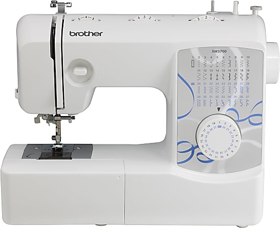Brother XM3700 Sewing Machine With 37 Built-In Stitches, White