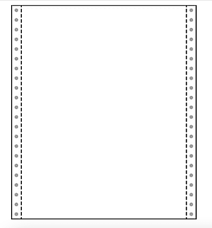 Paris Printworks Professional 2-Part Blank Computer Multi-Use Printer & Copier Paper, 9 1/2" x 11", Case Of 1,400 Sheets, 13 Lb, White