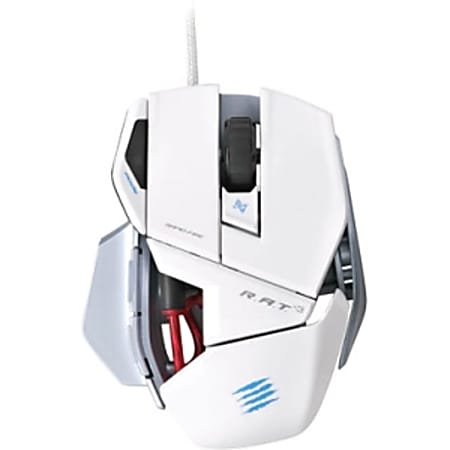 Mad Catz R.A.T. 3 Gaming Mouse For PC And Mac,White