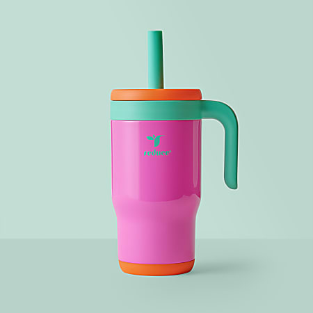 Base Brands Chiller Travel Mug, 14 Oz, Pink