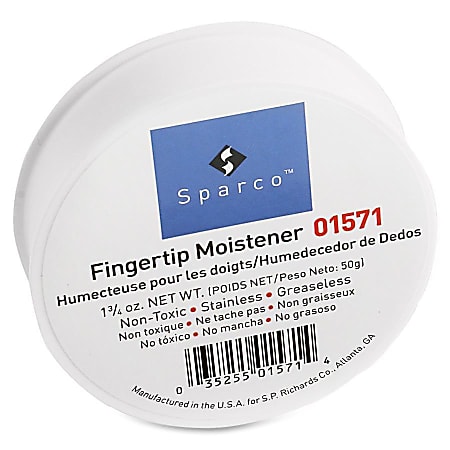 Sparco Fingertip Moistener - Pink - Odorless, Greaseless, Stainingless