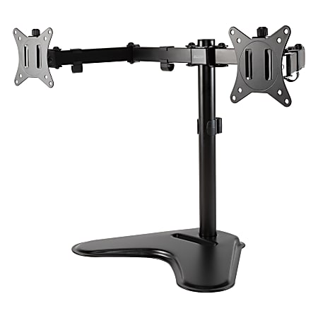 Allsop Free-Standing Dual Monitor Arms, 16-1/2”H x 29-5/8”W x 11”D, Black
