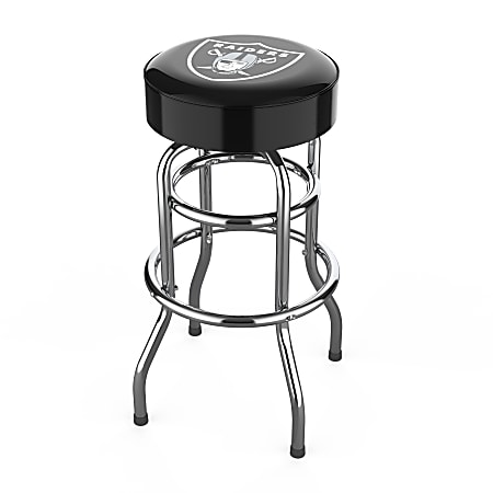 Imperial NFL Backless Swivel Bar Stool, Las Vegas Raiders