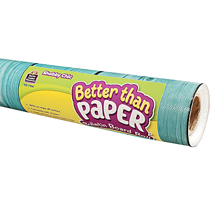 Teacher Created Resources® Better Than Paper® Bulletin Board Paper Rolls, 4' x 12', Shabby Chic, Pack Of 4 Rolls